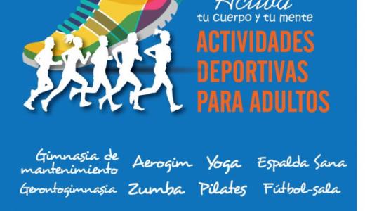 Cartel actividades deportivas para adultos 2017-2018