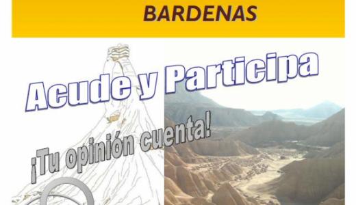 Foro participativo del plan de turismo de Bardenas.