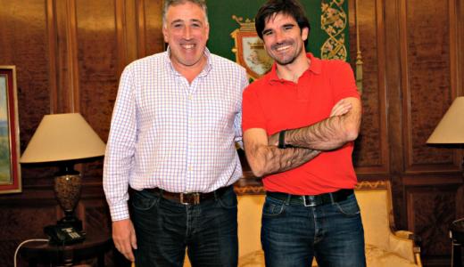 Asirón y Larrarte en su reunión de ayer