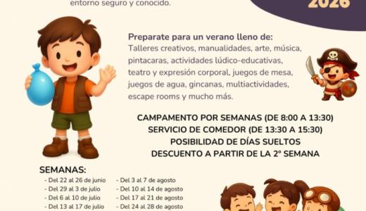 Campamento de verano 2026 Huertas Mayores