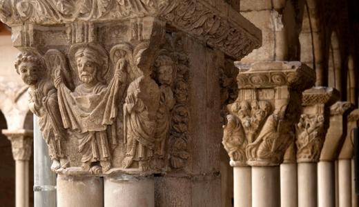 Capiteles claustro Catedral de Tudela