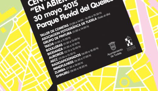 Cartel de Centros Cívicos en la calle 30-05-2015.