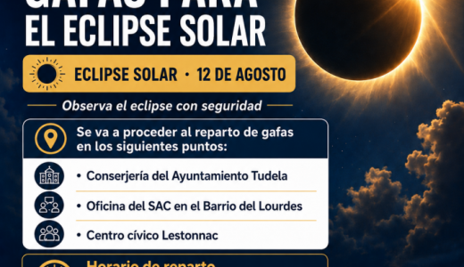 El Ayuntamiento de Tudela procederá al reparto de gafas para la observación del eclipse solar