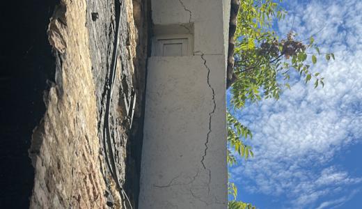 Garita a demoler en el convento de San Francisco