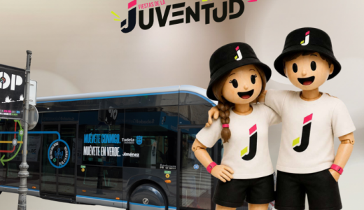 Transporte urbano fiestas juventud