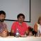 Álvaro Baráibar, Eneko Larrarte y Ana Ollo, durante la presentación del acto institucional del Día Internacional de la Paz