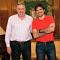 Asirón y Larrarte en su reunión de ayer