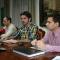 José Ángel Andrés (PSN), Eneko Larrarte y el Concejal Delegado de Participación ciudadana Rubén Dominguez (Tudela puede)en la presentación de las mesas participativas.